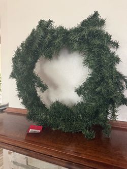 Garland holiday wreath