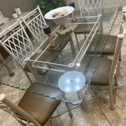 Dining Glass Table And Chairs 