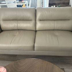 Real Leather sofa, Loveseat And Chair