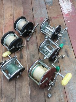Fishing reels.. I don't know how old they are but they're in real good shape