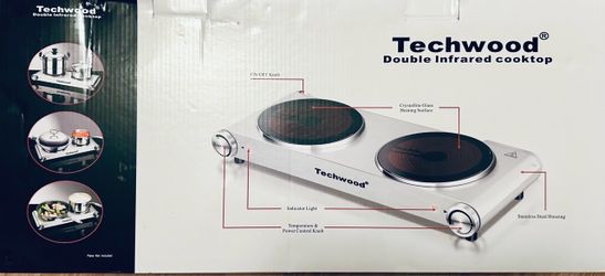 Techwood Double Infrared Cooktop