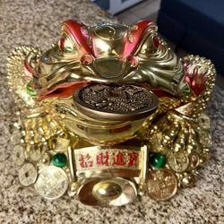 "Large" Feng Shui Money Frog
