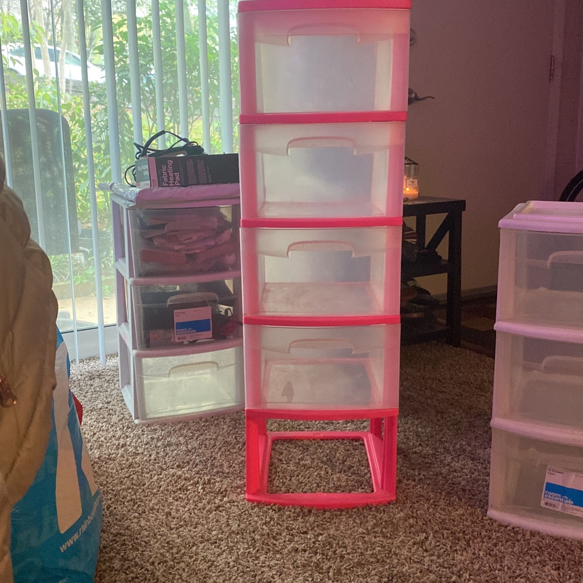 Pink Storage Bin- All Drawers Are available!!! 