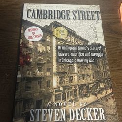 Cambridge Street by Steven Decker (2017, Trade Paperback) Signed By Author