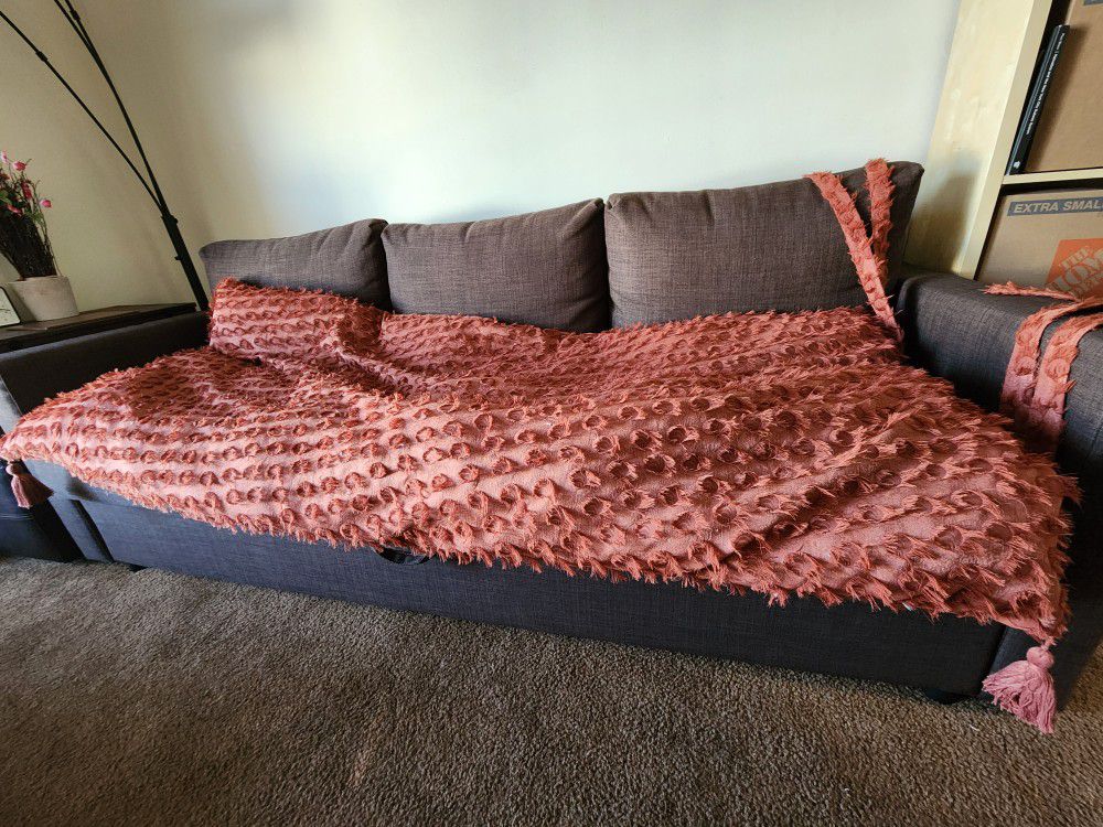 Feather-Cushioned  Couch Cover / Comforter