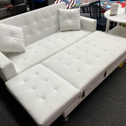 White Reversible Sectional Sofa Bed 🔥March Special🔥 👍FREE FINANCING AVAILABLE❗NO CREDIT CHECK❗ 