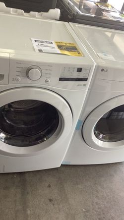 LG washer and electric dryer set