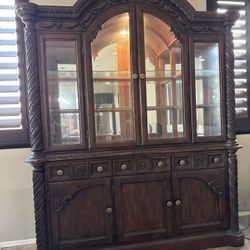 Dining Room Table China Hutch, And Entry Table