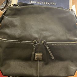 Dooney & Bourke  Leather Hobo Bag Black $100