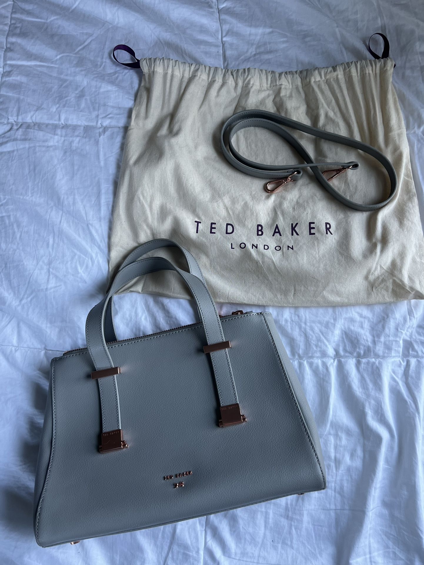 Ted Baker Lexia Leather Grain Adjustable Handle Tote Shoulder HandBag