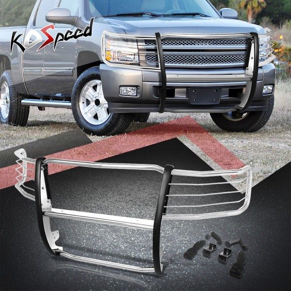 Chrome Push Guard For Chevrolet Silverado