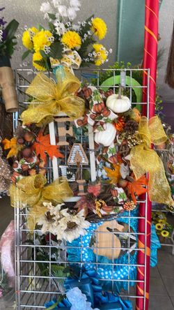 Fall Harvest Decorative Wreath