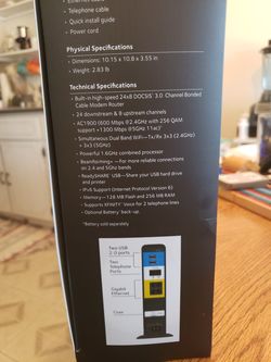 Netgear Nighthawk cable modem/router