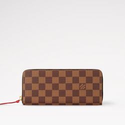Louis Vuitton Clémence Wallet - Red Damier Ebene