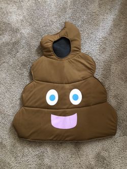 Kids poo emoji costume size 8-10