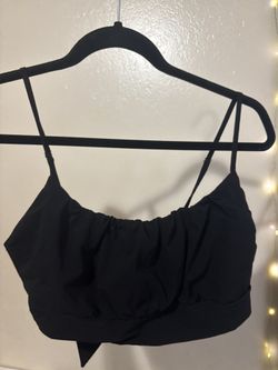 Women’s Large Black Tie Back Top