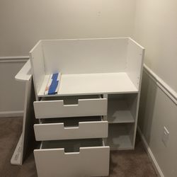 IKEA SMASTAD Changing  Table White White/With 3drawers  35 3/8”x31 1/2”x39 3/8” 