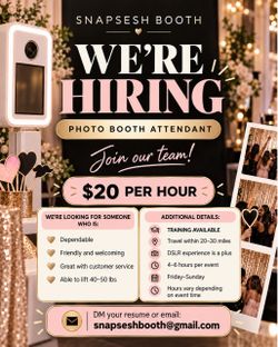 Photo Booth attendant needed