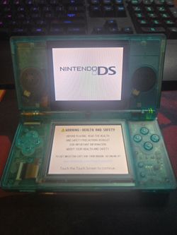 Nintendo DS Lite translucent teal green