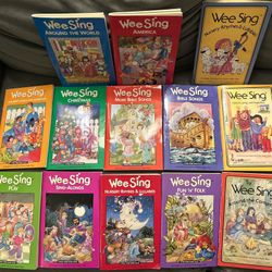 VINTAGE WEE SING COLLECTION of 13 MINT CONDITION BOOKS