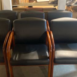 Beautiful Black Wood Dining Chairs 6