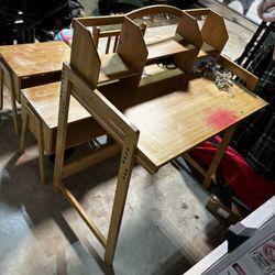 Kids desk,chair & Nightstand Set