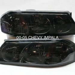 00-05 Chevy impala Smoked Clear Headlights 