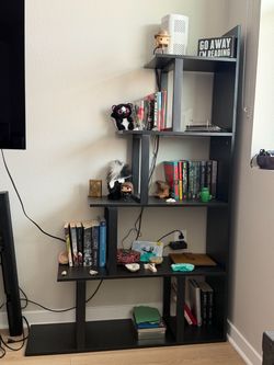 Black 5-Tier Book Shelves