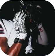 Oreo Colored Football Gloves