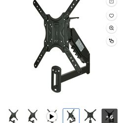 onn Spring Assisted Full Motion Mount for 24" to 65" TVs, ETL Listed, Holds upto 66 lbs