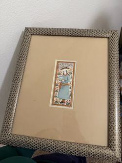 Framed Persian Miniature Painting