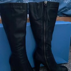 Tall Black High heel Boots 