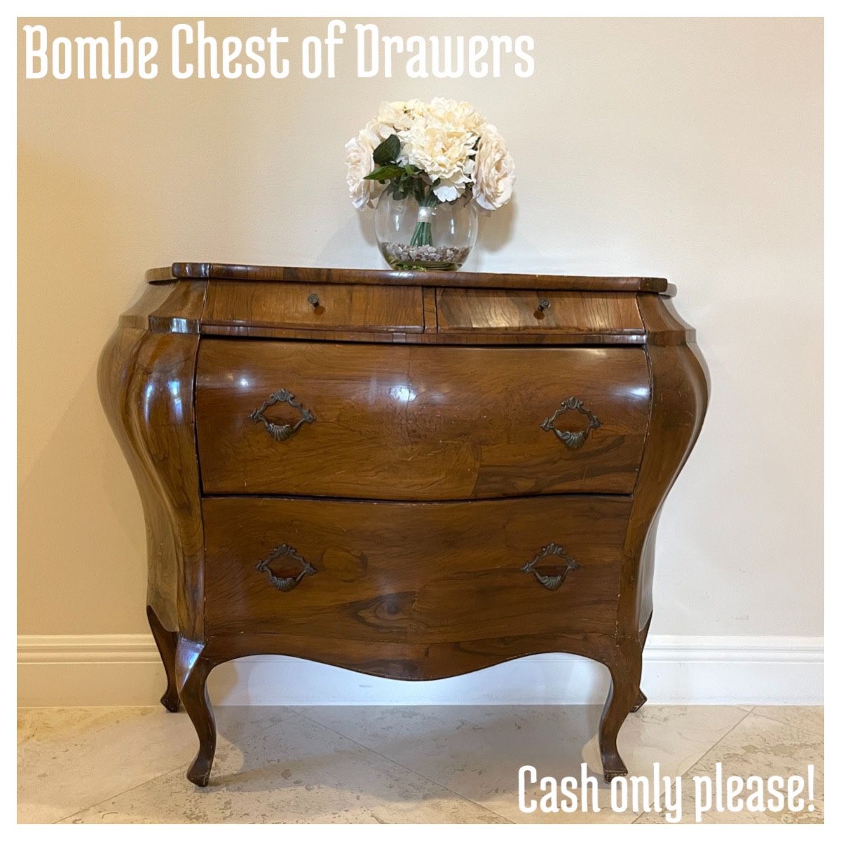 Antique Bombe Dresser/ Chest
