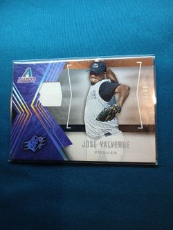 Jose Valverde SPx Arizona Diamondbacks Jersey Relic Card 46/99