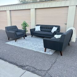 AFW Benetti Sofa + Loveseat + Chair Set