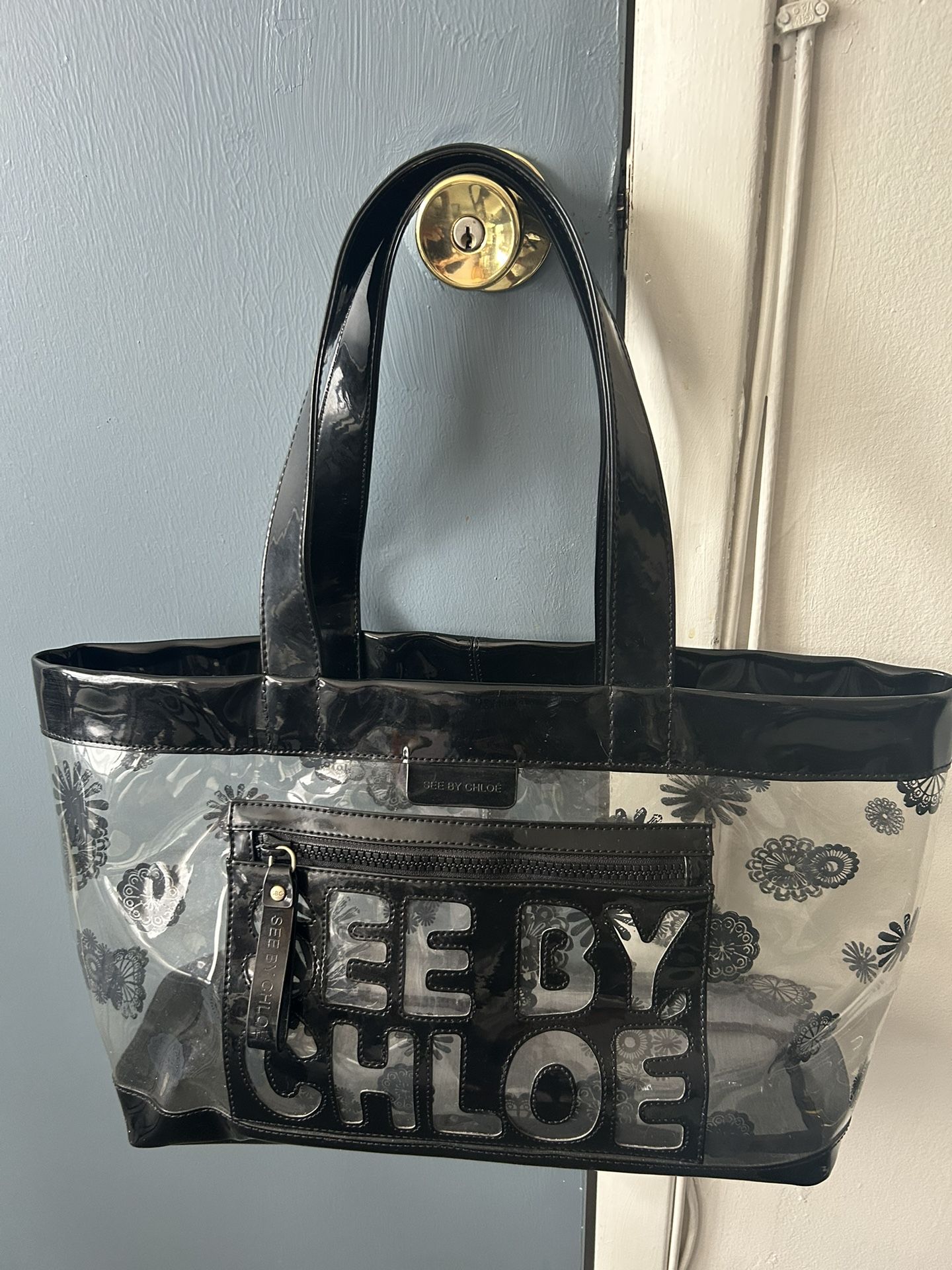 See By Chloe Designer Tote Clear Bag For Sale for Sale in Queens