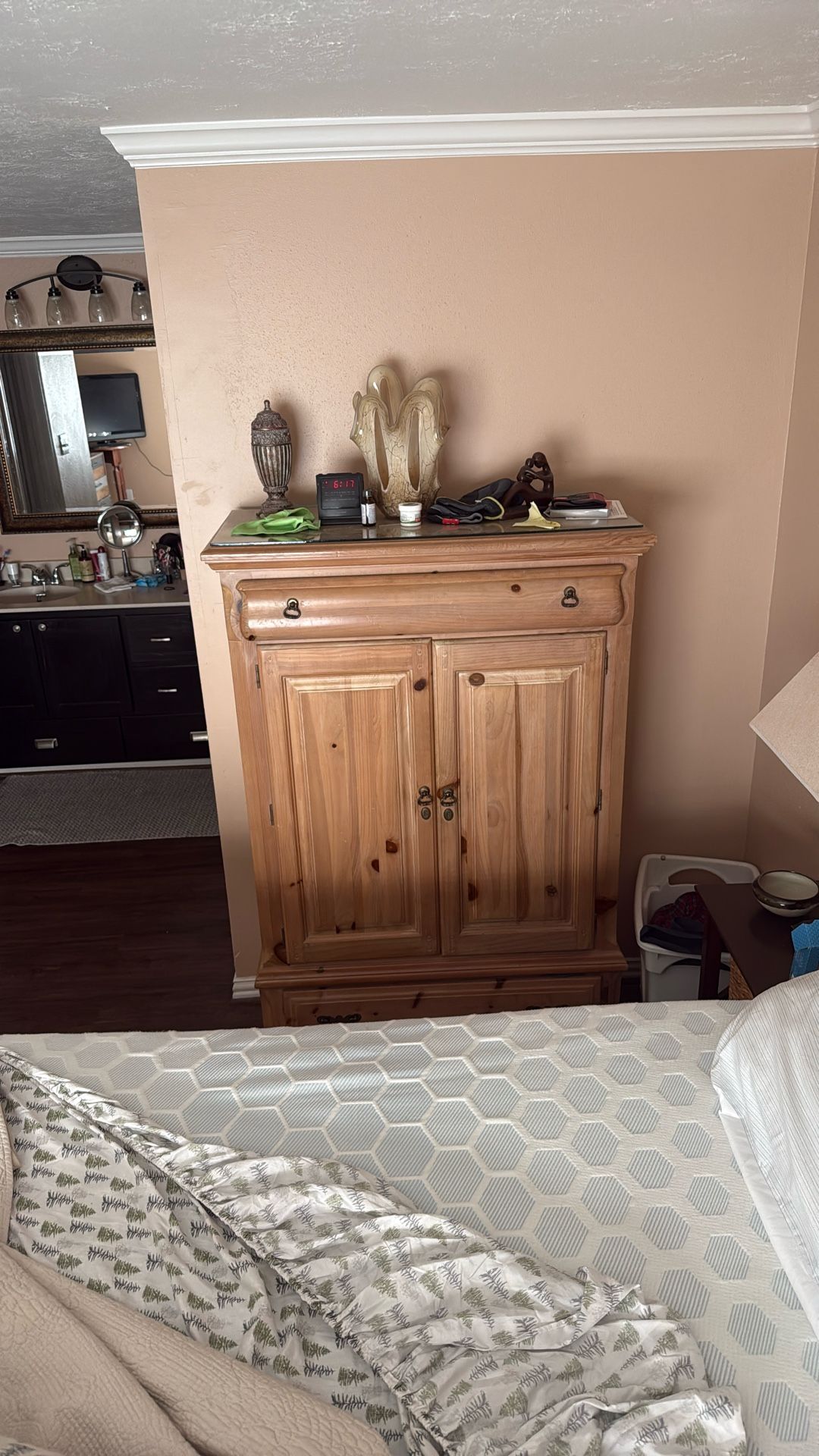 Tall Dresser Light Wood