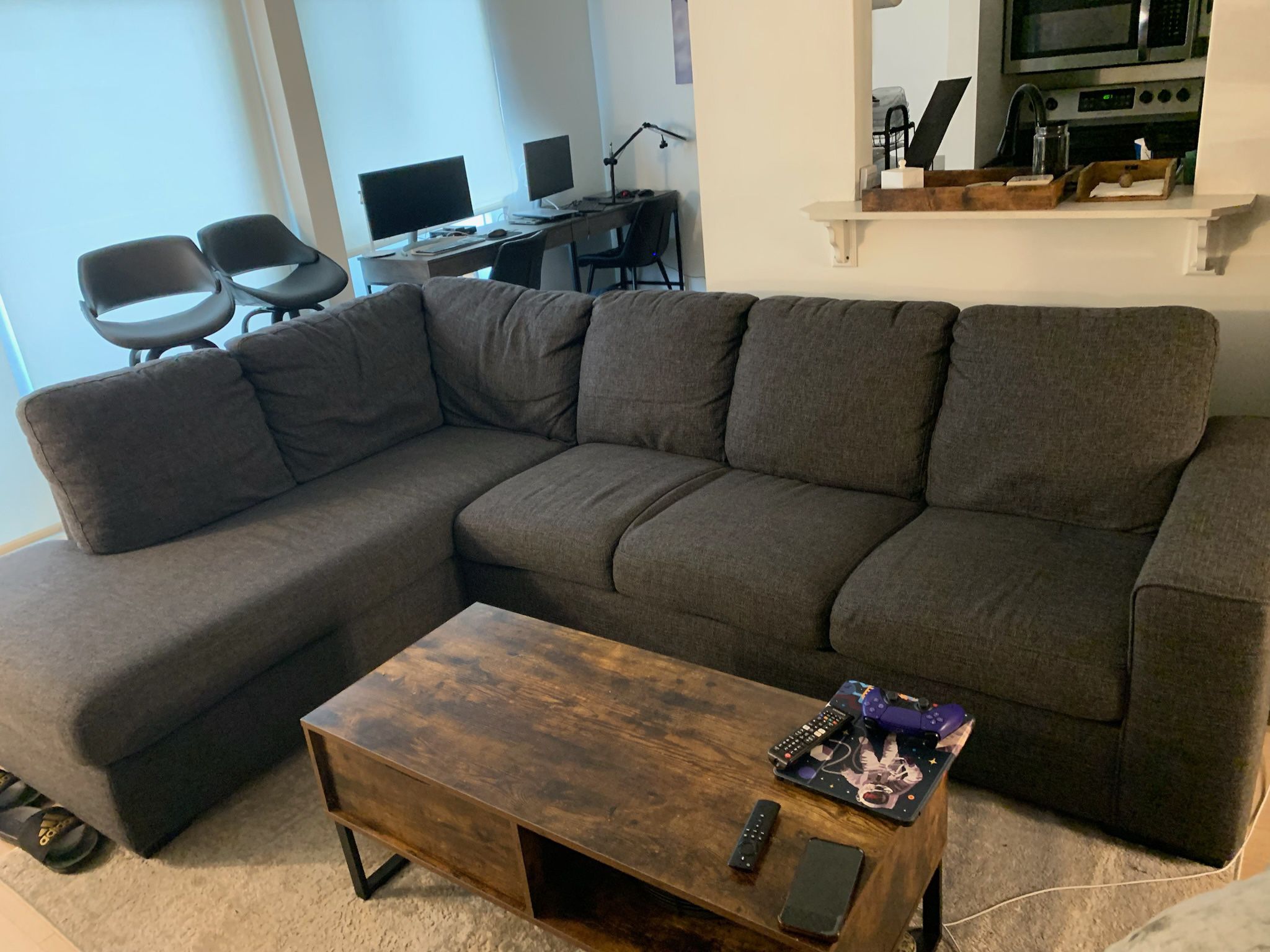 Grey Sectional Sofa With Chaise