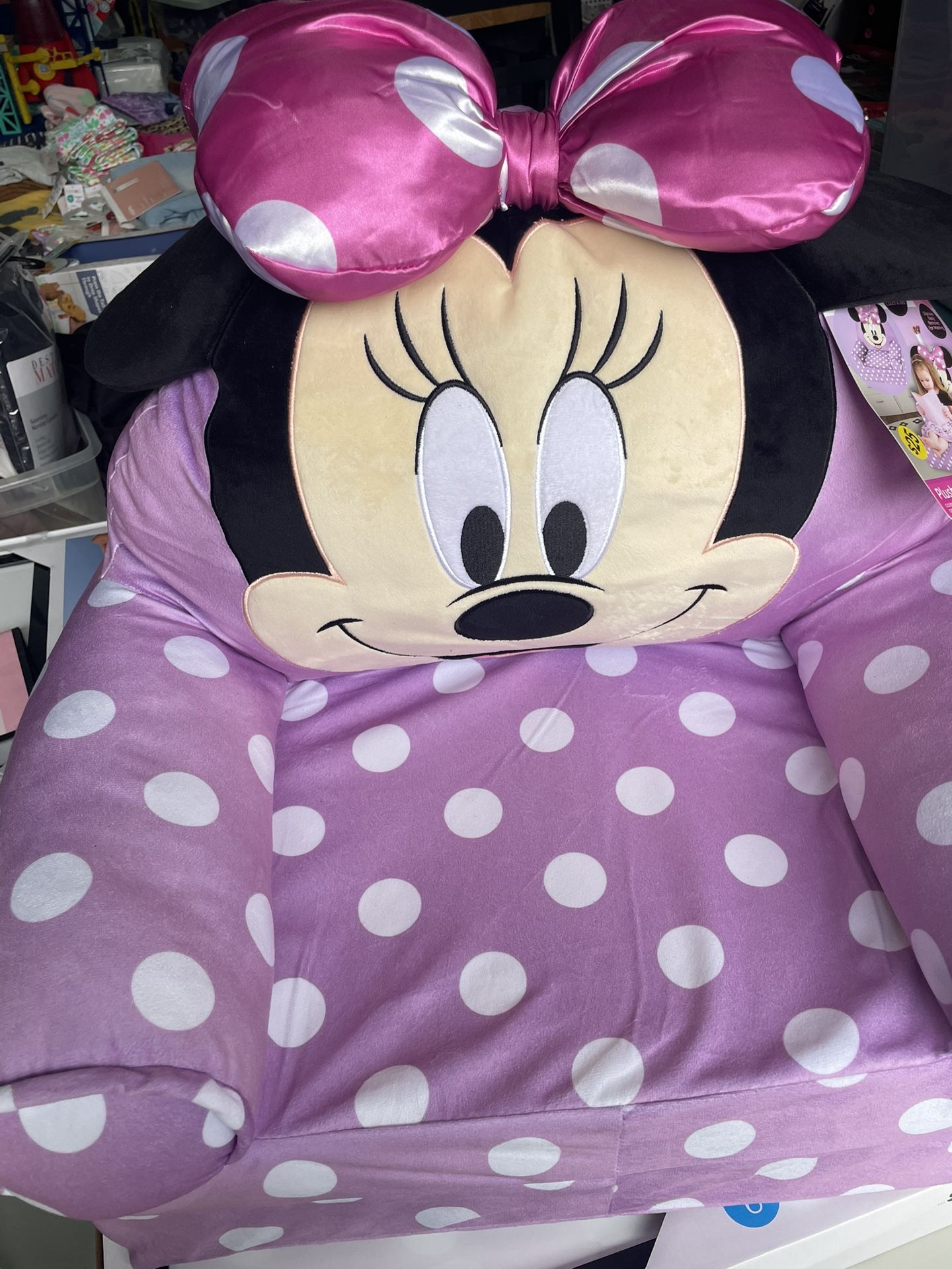 Toddler Disney Minnie Mouse 2-in-1 Flip Out Chair Pink/Purple