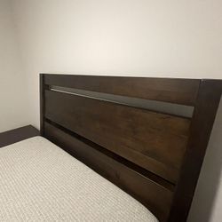 Queen Mattress, Box, Frame (rarely used/guest bed)