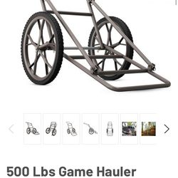500 Lbs Game Hauler Utility Gear Deer Cart
