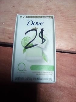 Dove women Deodorant cucumber green tea refill 2x travel size