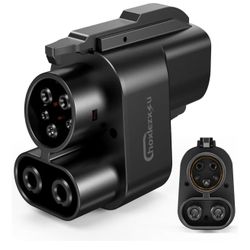 NACS to CCS1 Adapter for Tesla Supercharger V3 & V4-500A 1000V Fast Charging Compatible with Ford/General Motors/Genesis/Hyundai/Lucid/Mercedes-Benz/N