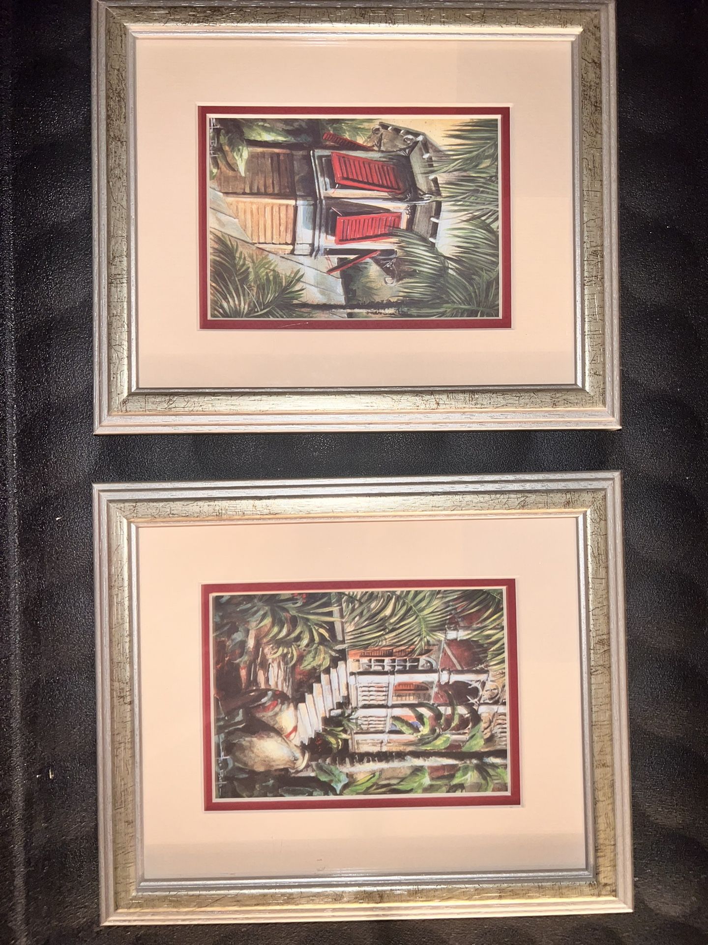 Cute Framed Bungalow Print Set
