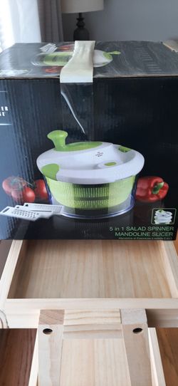 Salad Spinner Mandoline Slicer 5 in 1-New