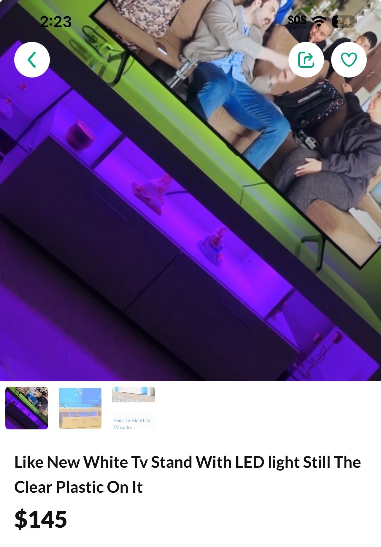 New White Modern Tv Stand 
