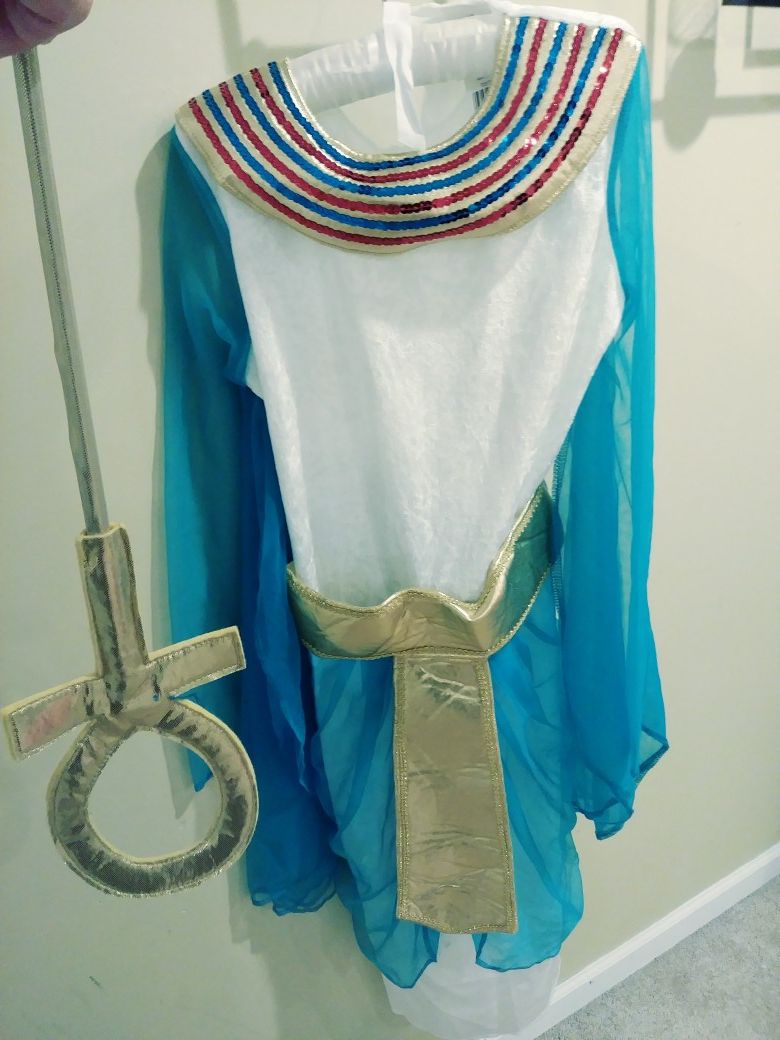 Cleopatra halloween costume(girl size 7-8)