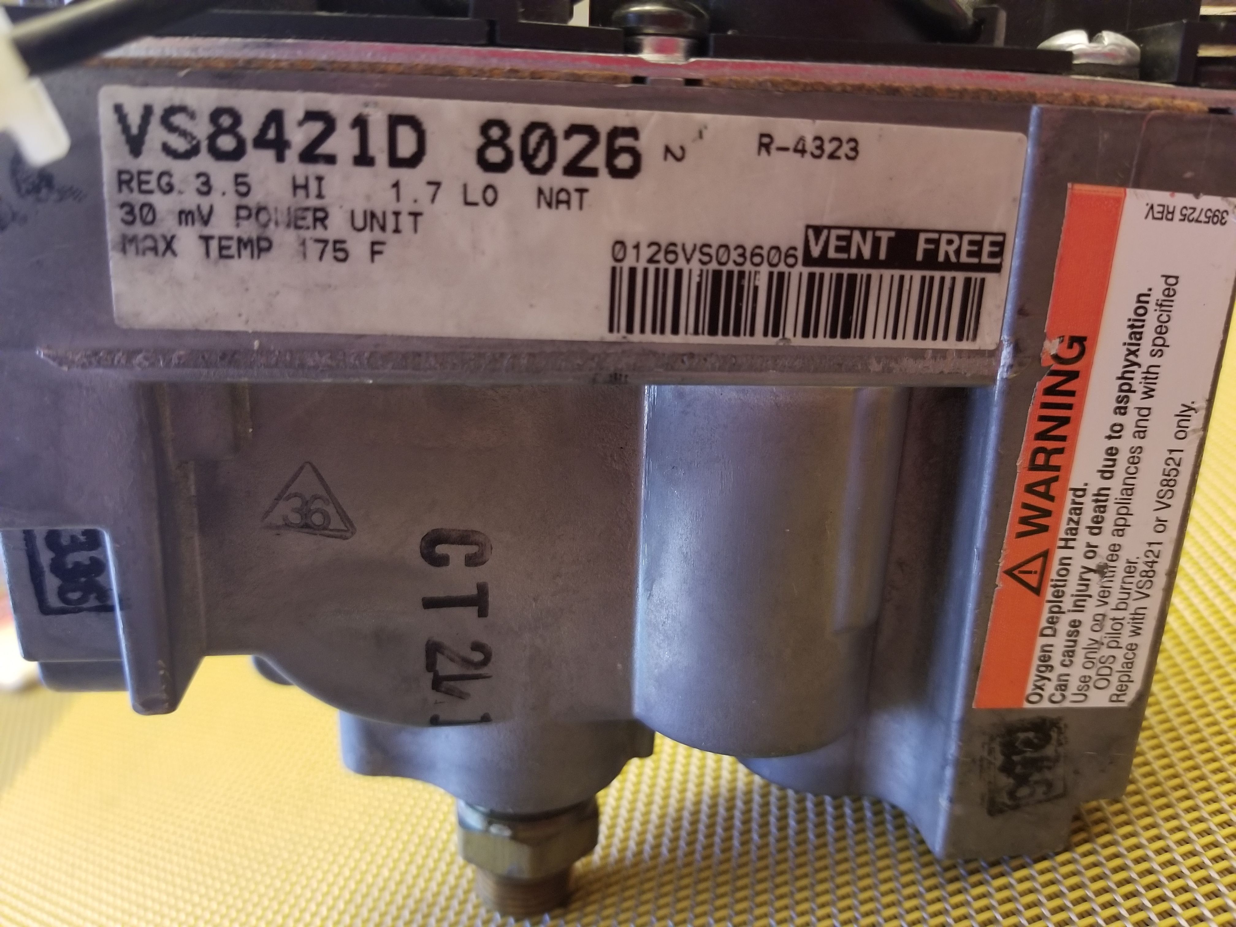 FIREPLACE Ventfree Gas Control Valve Remote Ready VS8421D for Sale in