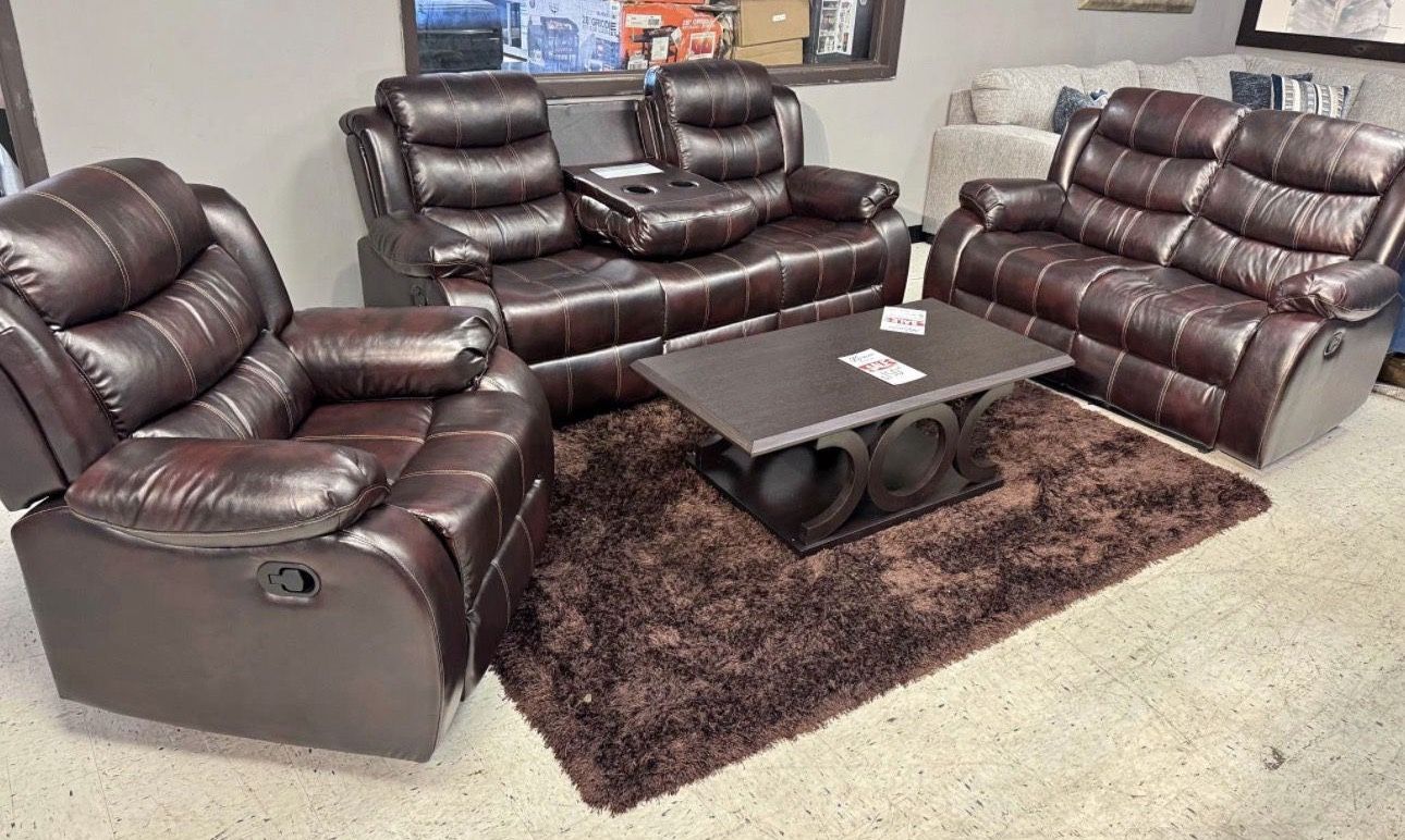 New Reclining Sofa And Loveseat With Free Delivery