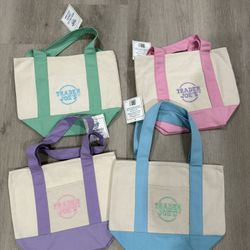 NWT Trader Joe’s Pastel Mini Totes